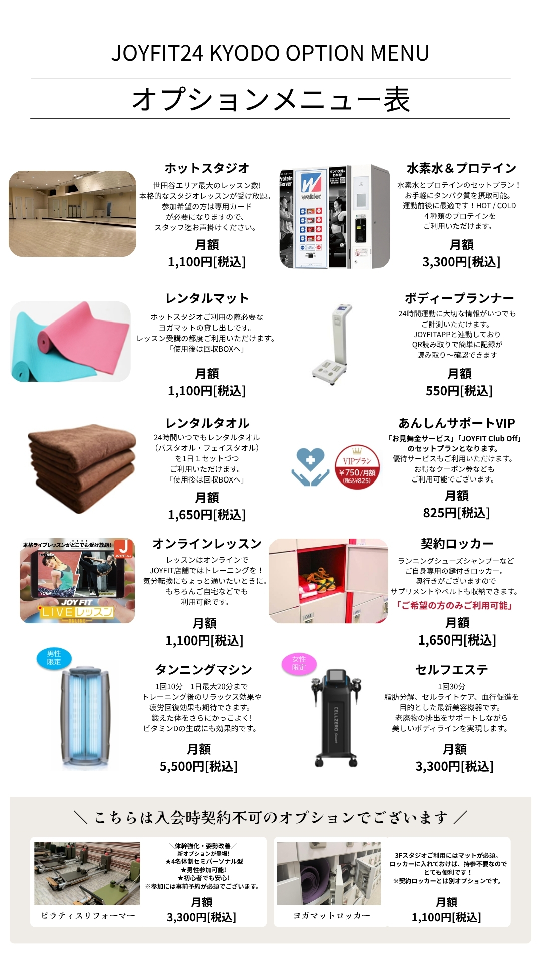 オプション案内